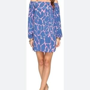 Lilly Pulitzer Adira Stretch Off The Sleeve Silk Mini Dress